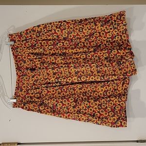 Vintage sunflower skirt